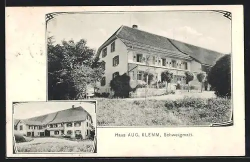 AK Schweigmatt, Gasthof Haus Aug. Klemm
