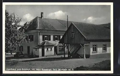 AK Horheim, Gasthaus zum Bohlhof, Inh. Max Rosskopf