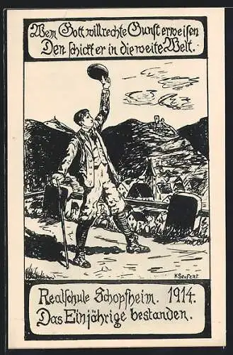 AK Schopfheim, Absolvia, Realschule 1914