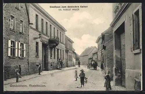 AK Wendelsheim /Rheinhessen, Gasthaus zum deutschen Kaiser