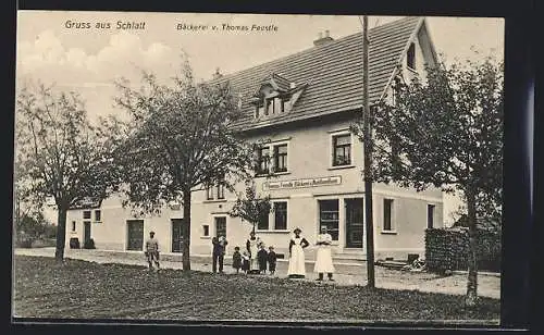 AK Schlatt, Café-Bäckerei v. Thomas Feustle