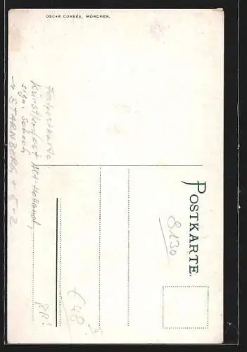 Künstler-AK Schoch: Starnberg, Altholland am Starnbergersee 1912