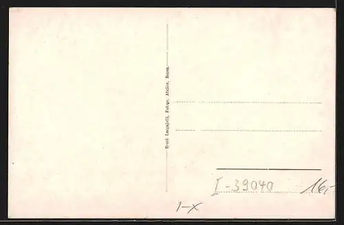 AK Aldein, Fahnenweihe der Musikkapelle in Nationaltracht mit Instrumenten 1914