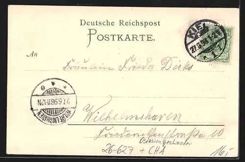 Künstler-AK Johann Georg Siehl-Freystett: Kreuzer SMS Kaiserin Augusta vom Ostasiengeschwader