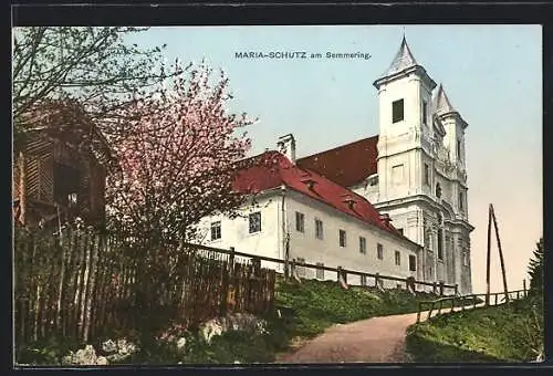 AK Maria Schutz /Niederösterreich, Wallfahrtskirche