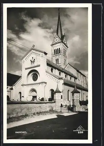 AK Radstadt, Ansicht der Kirche