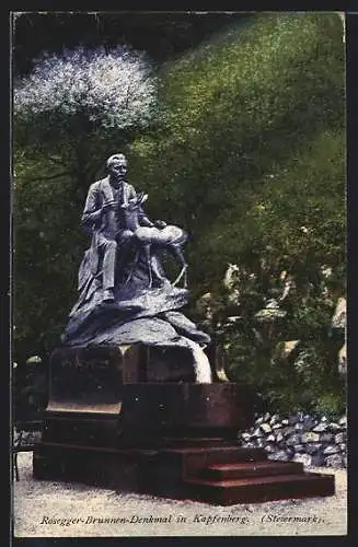 AK Kapfenberg /Steiermark, Rosegger-Brunnen-Denkmal