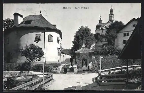 AK Hallein, Ortspartie mit Klosterstiege