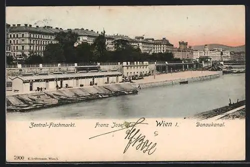 AK Wien, Franz Josef-Kai, Donaukanal und Zentral-Fischmarkt