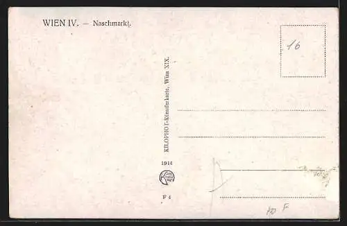 AK Wien, Naschmarkt mit Marktständen