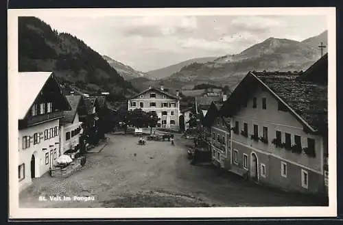 AK Sankt Veit im Pongau, Hauptplatz aus der Vogelschau