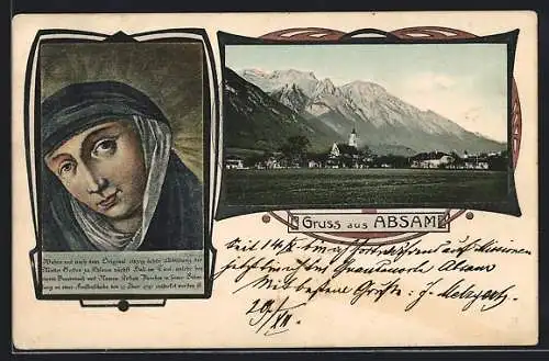AK Absam, Ortsansicht, Mutter Gottes, Maria