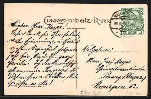 AK Absam, Ortsansicht, Mutter Gottes, Maria