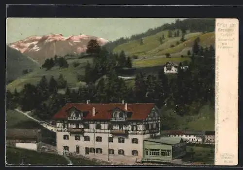 AK Gries am Brenner, Hotel Kurbad Grieserhof mit Tribulaun