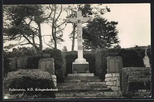 AK Falkenstein /Niederösterreich, Kriegerdenkmal