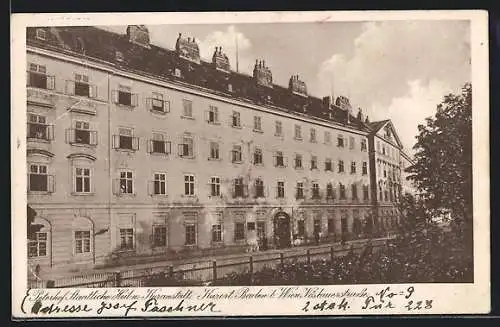 AK Baden bei Wien, Peterhof, Staatliche Heil- und Kuranstalt, Vöslauerstrasse