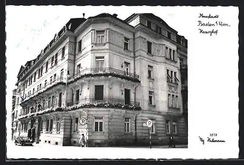 AK Baden bei Wien, Hotel Herzoghof