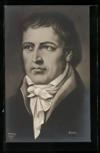 AK Portrait des Philosophen Georg Wilhelm Friedrich Hegel