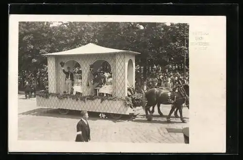 AK Wien, Gewerbefestzug, Juni 1929, Volksfest