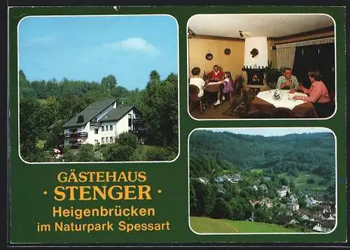 AK Heigenbrücken /Spessart, Hotel-Pension Gästehaus Stenger, Frühlingstr. 7