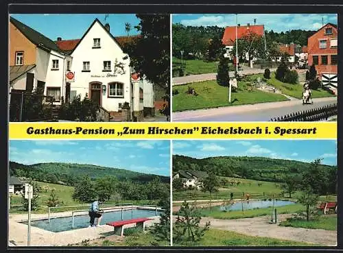 AK Eichelsbach i. Spessart, Gasthaus-Pension Zum Hirschen