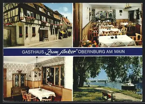 AK Obernburg am Main, Gasthaus Zum Anker, Mainstr. 3