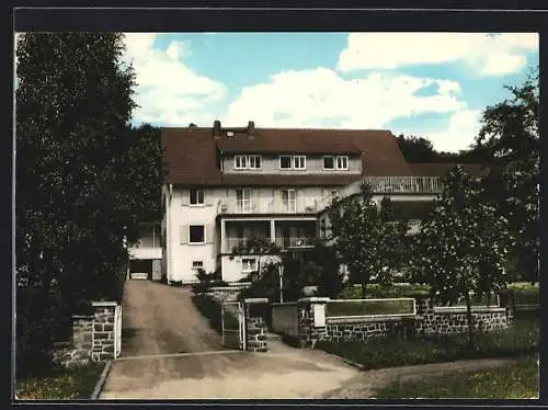 AK Bad Salzhausen, Hotel-Pension Haus Bergfried