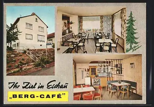 AK Eschau / Spessart, Gasthaus Berg-Café