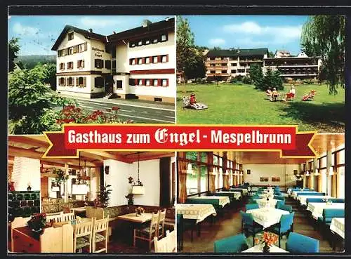 AK Mespelbrunn /Spessart, Gasthaus zum Engel