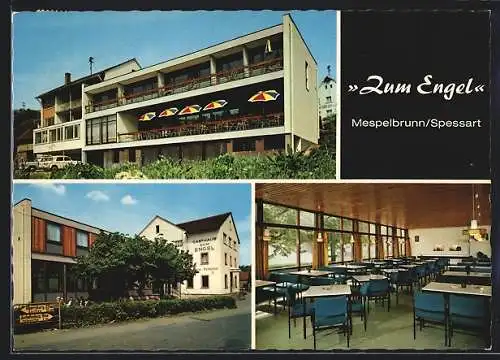 AK Mespelbrunn /Spessart, Hotel und Gasthaus Zum Engel