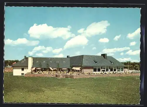 AK Rohrbrunn üb. Aschaffenburg, Autobahn-Raststätte Rasthaus im Spessart