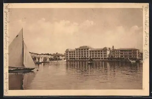 AK Brioni, Blick auf das Hotel Neptun