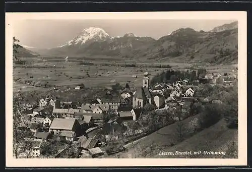 AK Liezen /Steiermark, Gesamtansicht mit Grimming