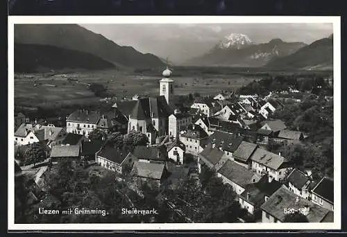 AK Liezen /Steiermark, Ortsansicht mit Grimming