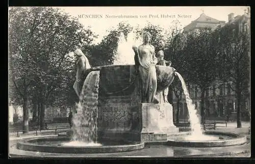 AK München, Nornenbrunnen von Prof. H. Netzer