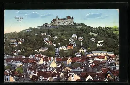 AK Coburg, Blick zur Veste Coburg