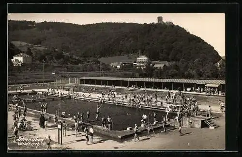 AK Waldkirch i. Br., Blick ins Strandbad