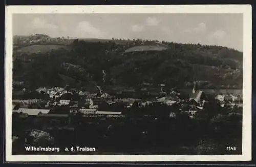 AK Wilhelmsburg a. d. Traisen, Ortsansicht aus der Vogelschau