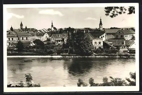AK Radkersburg /Stmk., Ortsansicht mit Flusspartie