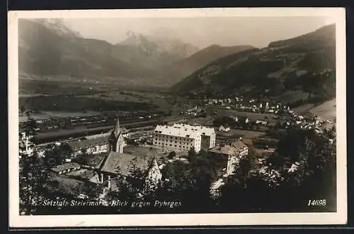 AK Selztal /Stmk., Ortsansicht mit Blick gegen Pyhrgas