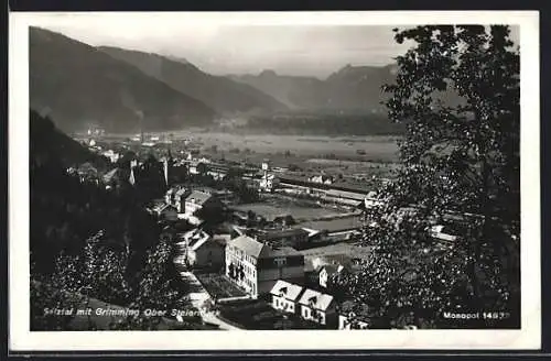 AK Selztal, Ortsansicht mit Blick auf den Grimming