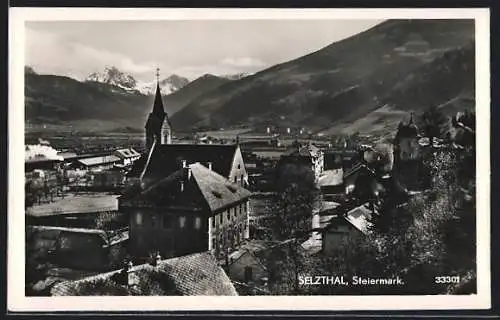 AK Selzthal /Stmk., Teilansicht mit Kirche