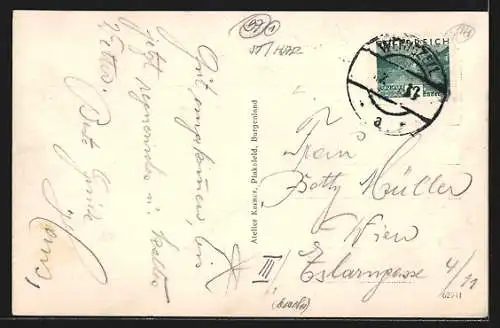 AK Waldbach /Stmk., Ortsansicht aus der Vogelschau