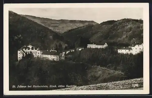 AK St. Johann bei Herberstein, Teilansicht mit Anwesen