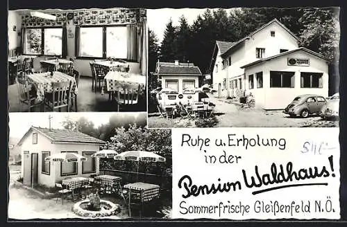 AK Gleissenfeld, Ruhe und Erholung in der Pension Waldhaus