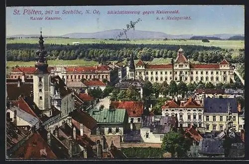 AK St. Pölten, Rainer Kaserne, k. k. Kreisgericht und Schiessstättenring