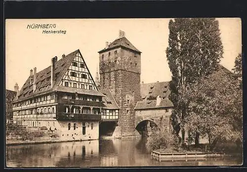 AK Nürnberg, Henkersteg am Wasser