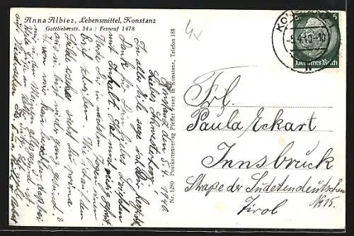 AK Konstanz, Hallenbad, Dampfer