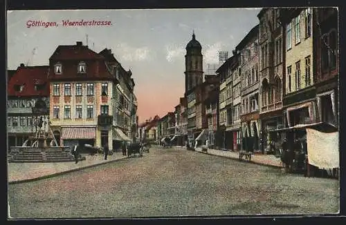 AK Göttingen, Blick in die Weenderstrasse