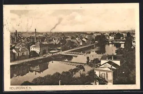 AK Heilbronn, Blick über die Stadt und den Fluss